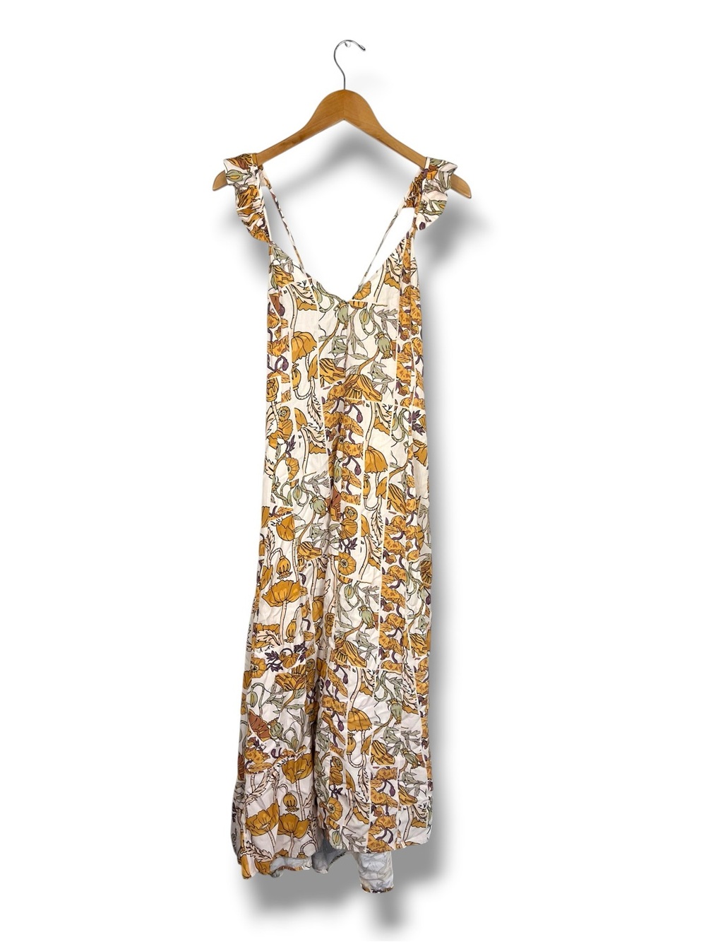 Maaji Magdeline Floral Midi Sundress Tie Back Viscose S Made In Colombia Beach - Picture 5 of 12
